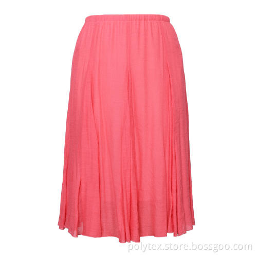 High Waist Two layer Women Summer Pleated Skirts